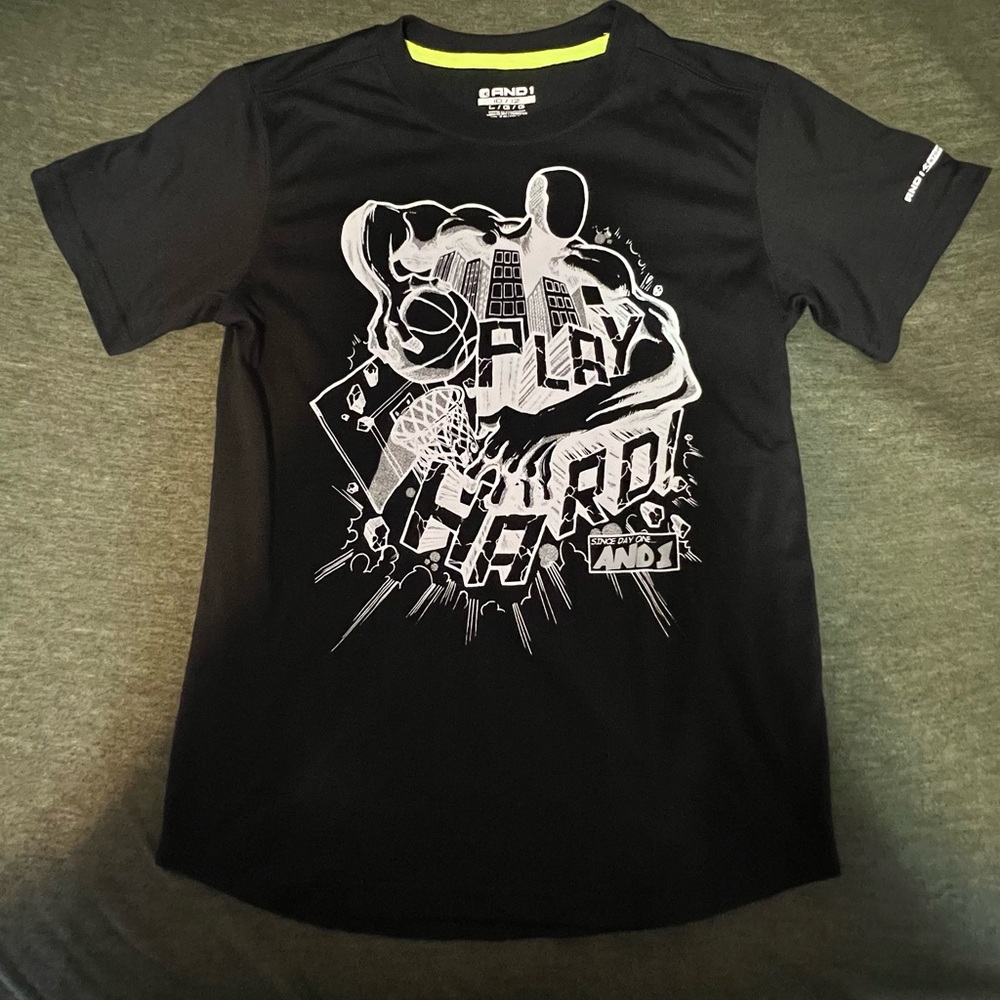 AND1 Black Crew Neck Tee